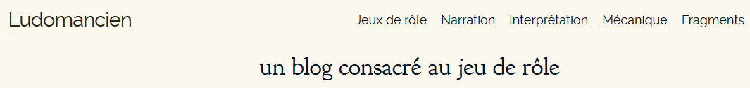 Bannière du site de Ludomancien
